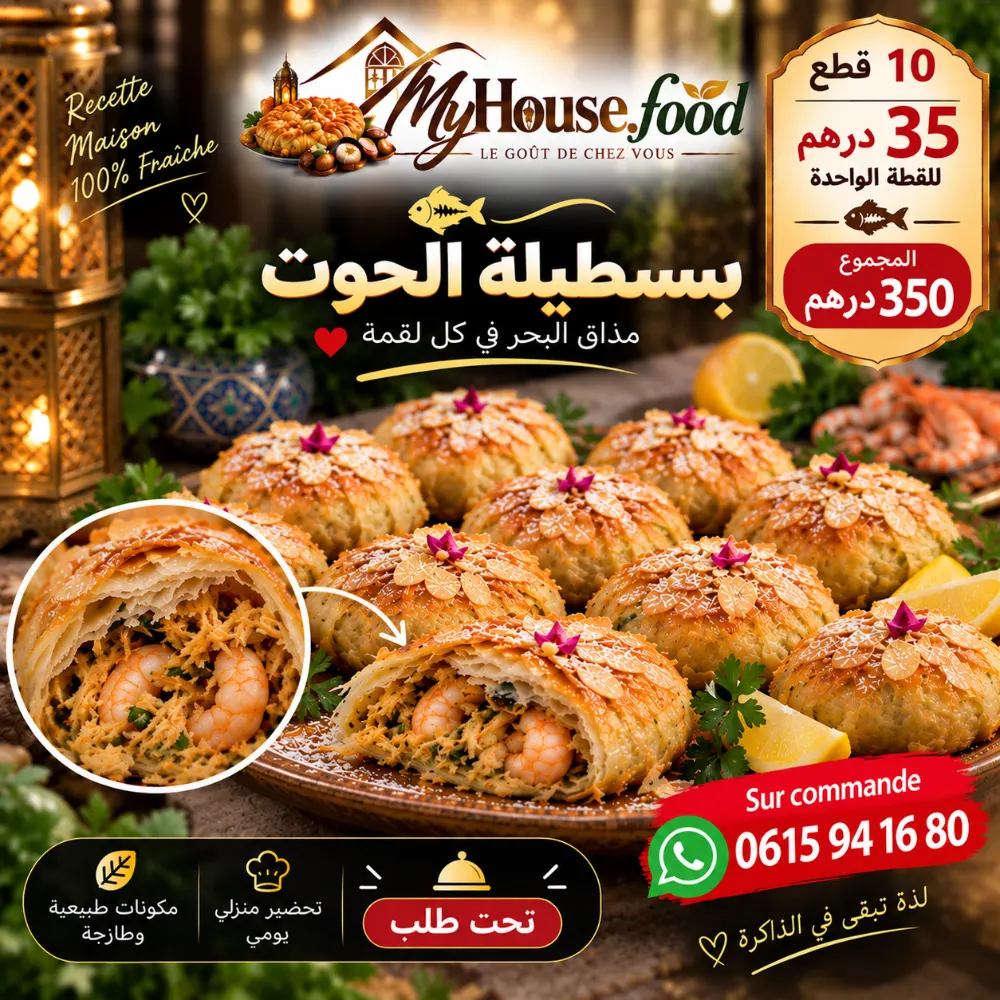 عشر بسطيلات صغيرة ديال الحوت